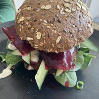 Plantaardige burger  at Roxo Lunchcafé in Zutphen