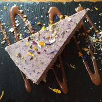 cheesecake  at Gratitude Restaurant in Munich