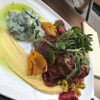 Beetroot salad plate at Gratitude Restaurant in Munich