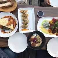 Our table at Gratitude Restaurant in Munich