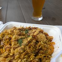 Corn behl, vegan crunchy goodness! at Indigo Kitchen in Easley