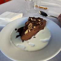 Banana chocolate cake  at Las Escuelas in Villacelama
