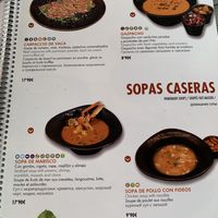 Menu  at Bamboo  in Salou