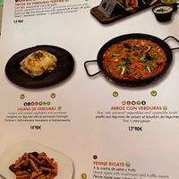 Menu  at Bamboo  in Salou