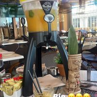 This was the cocktail jug we ordered, forgot to take a picture off the food   at Bamboo  in Salou