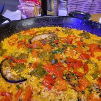 Vegan paella at Bamboo  in Salou