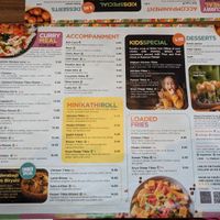 Other side of the menu at Tikka Nation  in St Albans
