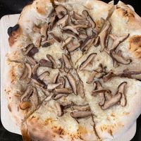 second attempt. this one was vegan (i hope) but still the wrong pizza.   at CinKuni in San Diego