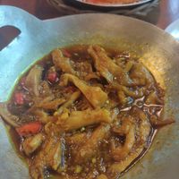 Braised lemongrass mushrooms at Eros Vegan Restaurant (Veggie Saigon) in Da Nang