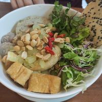 Noodle soup (Vietnamese) at Eros Vegan Restaurant (Veggie Saigon) in Da Nang