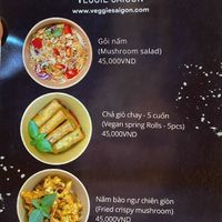 menu  at Eros Vegan Restaurant (Veggie Saigon) in Da Nang