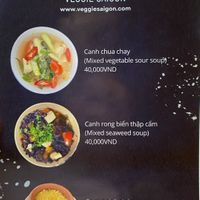 menu  at Eros Vegan Restaurant (Veggie Saigon) in Da Nang