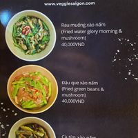 menu  at Eros Vegan Restaurant (Veggie Saigon) in Da Nang