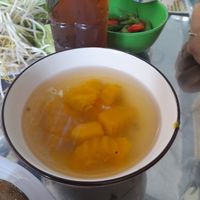 Pumpkin soup. Free at Nodi Food in Ho Chi Minh City