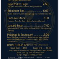 Breakfast menu  at Barrel & Bean in Dromore