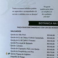 Leaves mark vegan options  at Botanica Bistrô in Rio De Janeiro