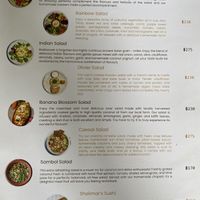 Menu Sept 2023  at Shalimar Restaurant in Koh Phangan