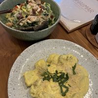 Gnocchi and Cesear Salad  at Shalimar Restaurant in Koh Phangan