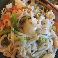 Pan fried noodles with tofu at Da Tang Noodle House - Chi Asian Bistro in Galway