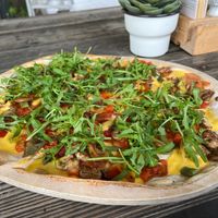 vegan flammkuchen at Herberg de Drie Linden in Drunen