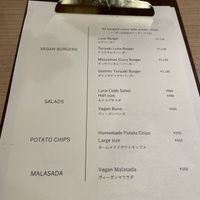 Menu   at Luna Burger  in Kamakura