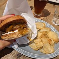 Massaman curry burger at Luna Burger  in Kamakura