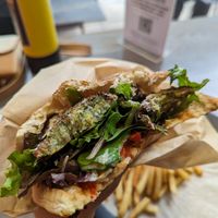 Falafel sandwich at Immigrant Food at The White House in Washington