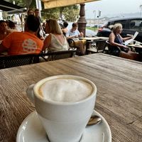Soya Lattee  at Green Bagel Café in Ajaccio