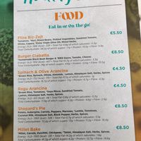 Food menu at Anurakti Healthy Hub - Qawra in St Pauls Bay