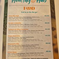 Menu at Anurakti Healthy Hub - Qawra in St Pauls Bay