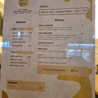 Menu at Mopa Döner   in Paris