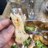 Turkish bread - I ate it before thinking about pictures 😅  at Mopa Döner   in Paris