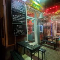 Outside at Taco Meister in Berlin