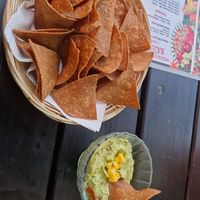 "Totopos with guacamole" at Taco Meister in Berlin