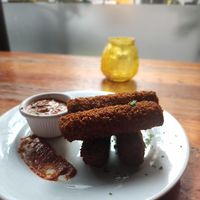 Mozz sticks, and i think house made marinara?   at Fortune in Portland