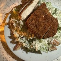 Caesar salad with crispy chicken  at Fortune in Portland