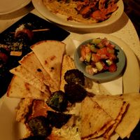 Grilled veggies, falafel and bacon wrapped dates at Fortune in Portland