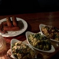 Mozzarella sticks and the mac sampler   at Fortune in Portland