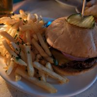 Burger at Fortune in Portland