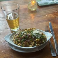 Chipotle bacon mac 🧀🥓  at Fortune in Portland