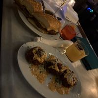 The French dip and croquettes   at Fortune in Portland