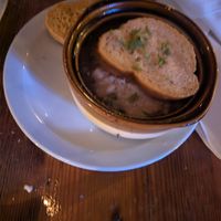 French onion soup at Fortune in Portland