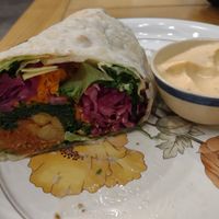 Tempeh rainbow wrap at Phyto Bistro in Nha Trang
