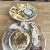 The sourdough bread was sooo good. The hummus as well. But the bread was the star. The french fries with homemade saus was also good  at Phyto Bistro in Nha Trang