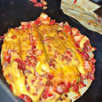 Orden de choriqueso 💚  at Deja Vufree Taqueria  in Playa Del Carmen