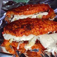 Pambazos con crema 🌮  at Deja Vufree Taqueria  in Playa Del Carmen