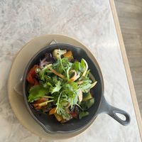Roasted veggies   at Malibu Farm Tiburon in Tiburon