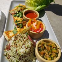 Small order of tofu lettuce wraps at Malibu Farm Tiburon in Tiburon