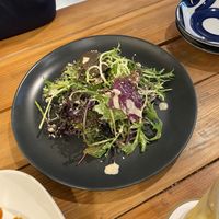 Salad with sesame dressing  #Veganuary at Hiroshima Neighborly Brewing in Hiroshima