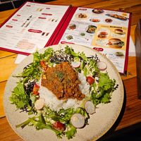 Vegan Vegetable Taco Rice at Hiroshima Neighborly Brewing in Hiroshima